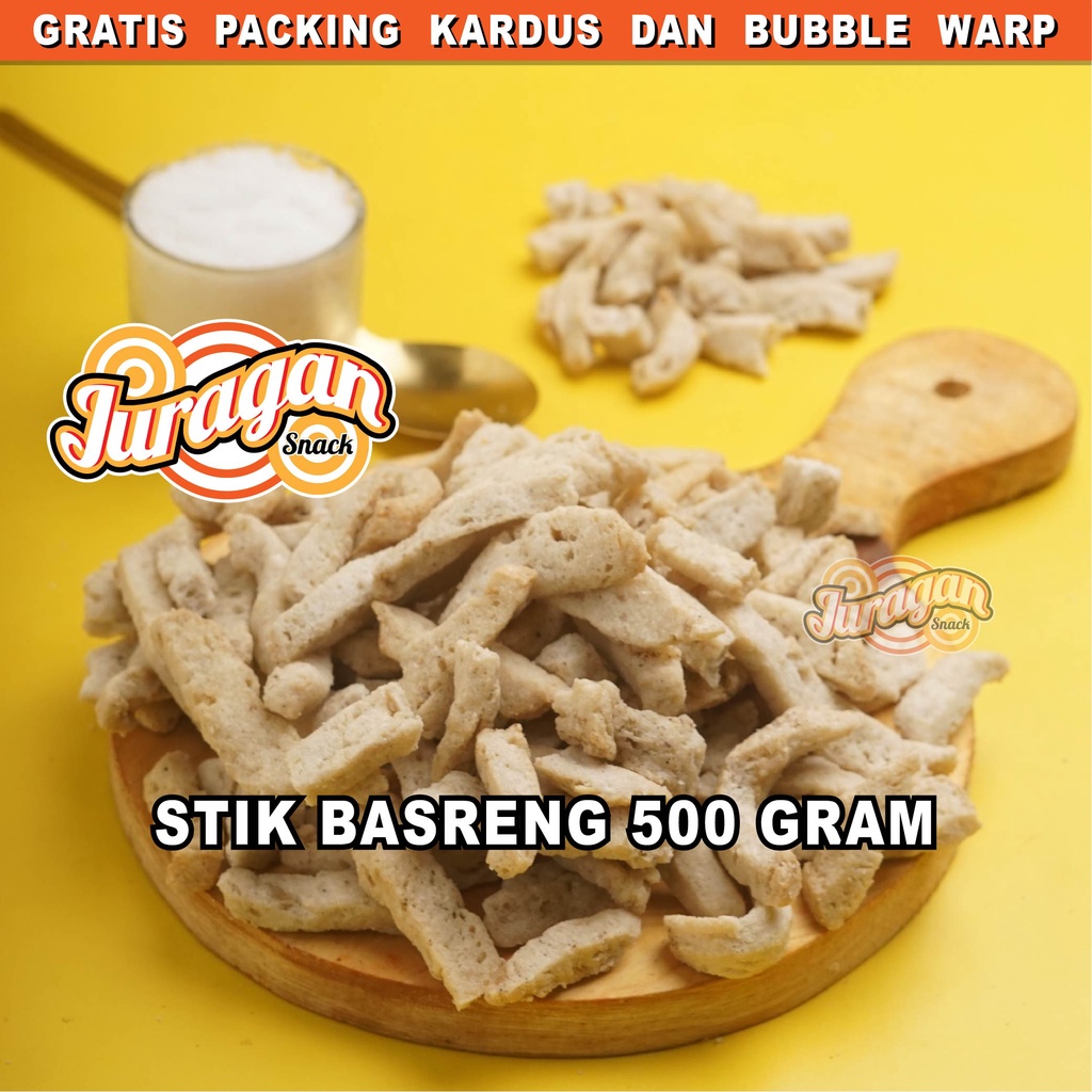 Jual Stik Basreng Asin Gram Baso Goreng Snack Kiloan Makanan Ringan Jajanan Cemilan Camilan