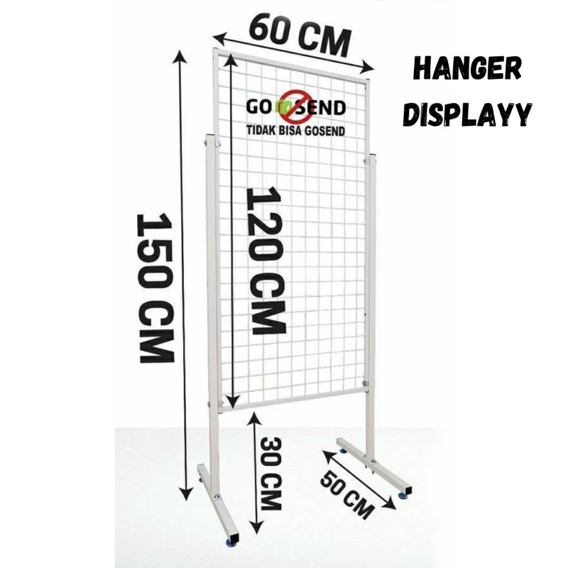 Jual Rak Mundo 60 x 120 CM / Standing Rak Ram Wire Mesh Pajangan ...