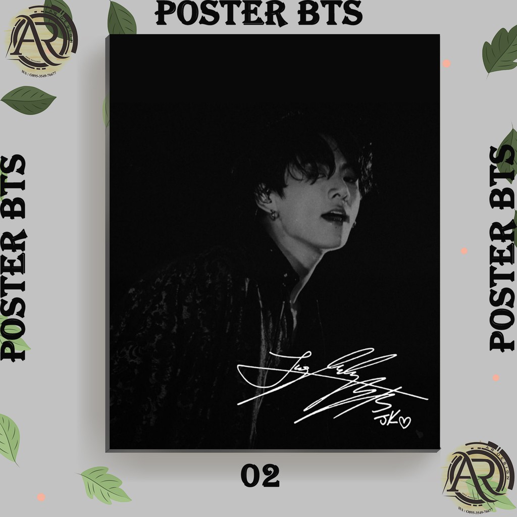 Jual poster BTS hitam putih | Shopee Indonesia