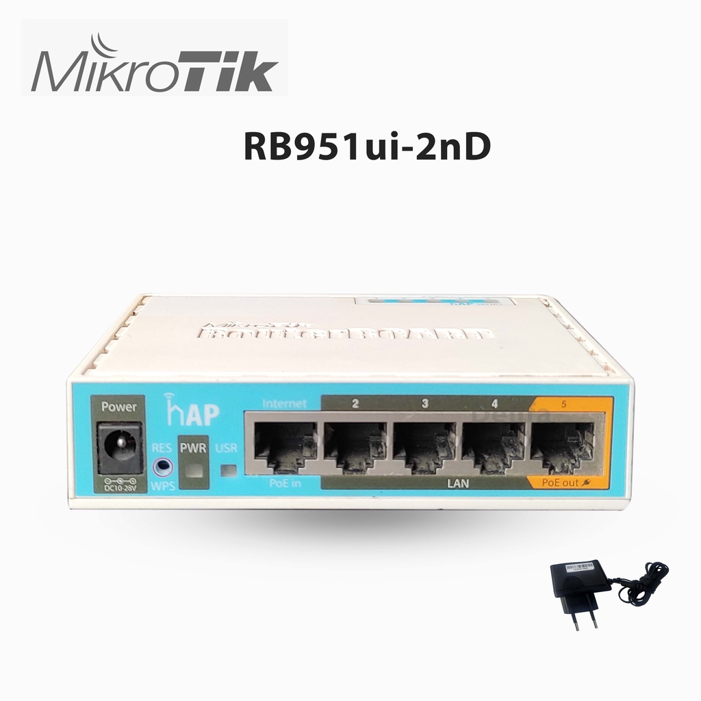 Jual Mikrotik Router board Wifi Wireless RB951Ui-2nD Port POE USB ...