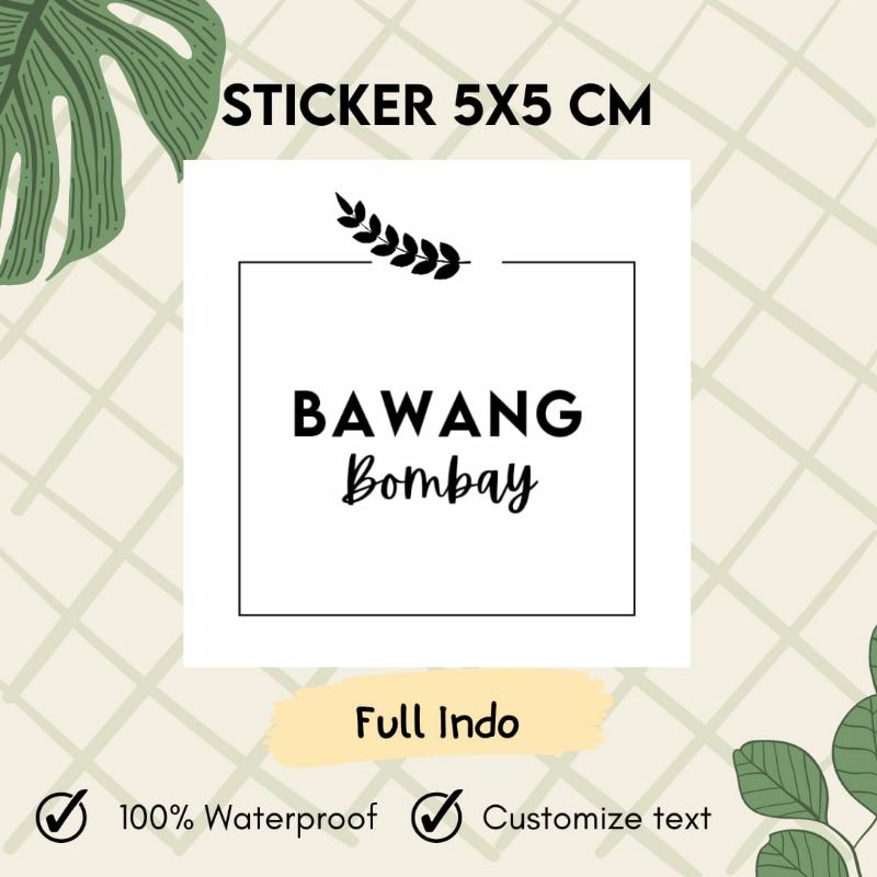 Jual Custom Sticker Label Nama Bumbu Sabun Refillable Aesthetic ...