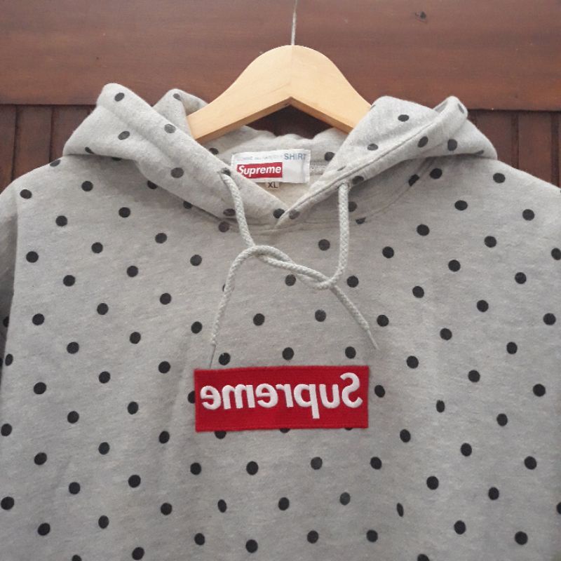 Jual HOODIE SUPREME X CDG POLKADOT BOX LOGO HOODIE Shopee Indonesia