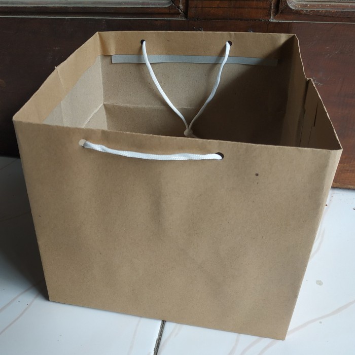 Jual Paperbag Kraft Coklat Custom Ukuran 2 (LENGKAP, BERKUALITAS ...