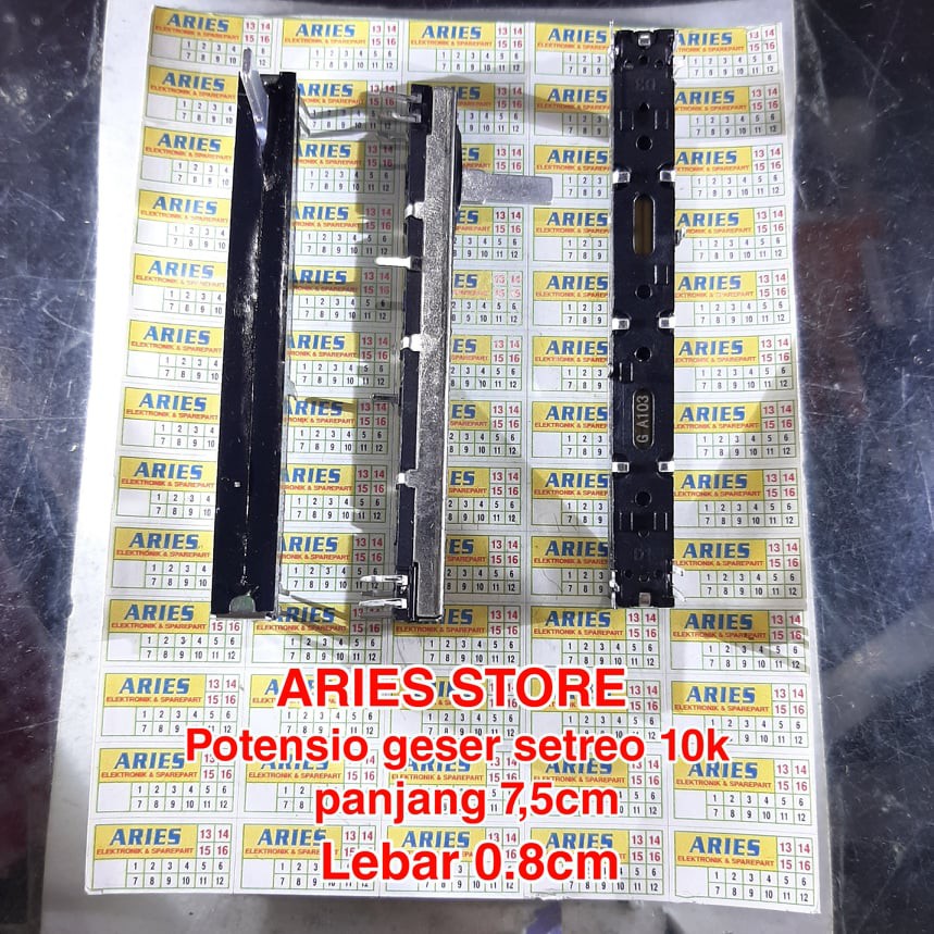 Jual POTENSIO GESER STEREO 75X8 Mm POTENSIO MIXER 10K Shopee Indonesia