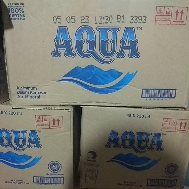 Jual Aqua Gelas 220 Ml Shopee Indonesia 6114