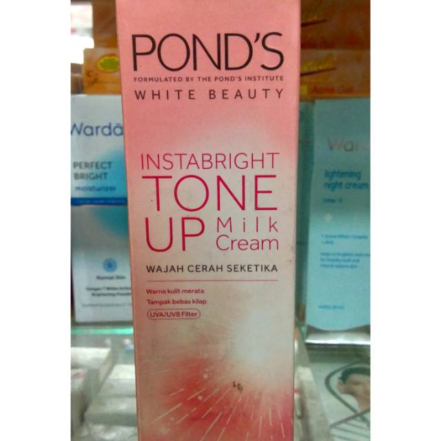 Jual PONDS TONE UP milk cream 20g Shopee Indonesia