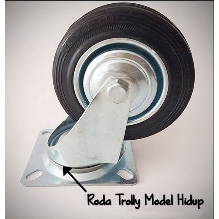 Jual Roda Karet / Roda Trolly Ukuran 3 inchi | Shopee Indonesia