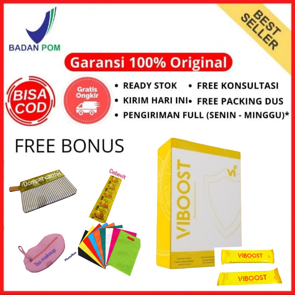 Jual Minuman Daya Tahan Tubuh Multivitamin Lengkap ViBoost 10 sachet