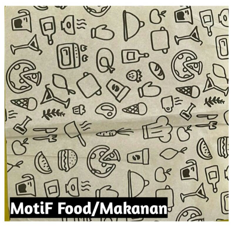 Jual [ISI 100 pc] KERTAS ROTI MOTIF KORAN NEWSPAPER PUTIH POLOS KERTAS ...