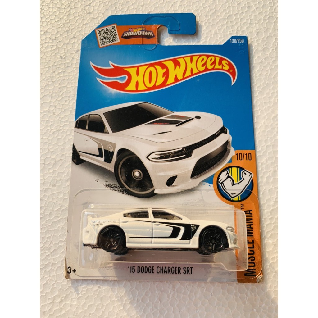 Jual Hot Wheels Hot Wheels 15 Dodge Charger Srt Putih Muscle Mania Diecast Mobil Langka Murah 3840