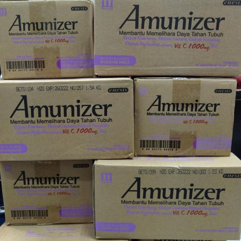 Jual Amunizer Vitamin c 1000mg 1 karton 48 Box ( 192 Sachet ) | Shopee ...