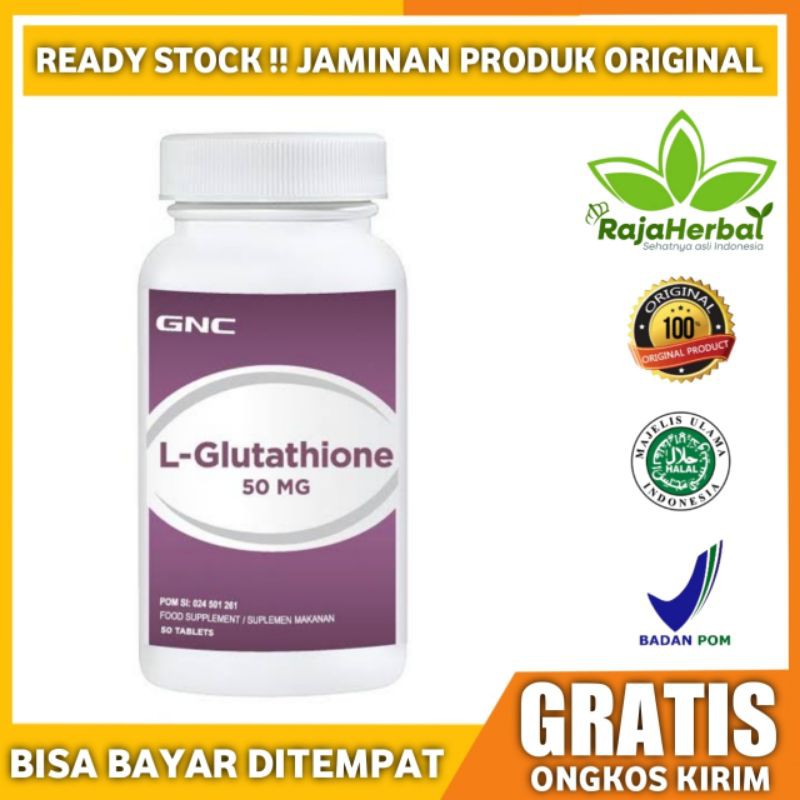 gnc l glutathione 50mg GNC L-Glutathione 50mg 50 Tablets แอล-กลูตาไธโอน