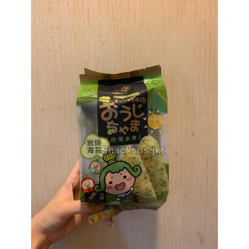 Jual MATCHA PRINCE RICE ROLL CRACKER SOY MILK / PEANUT / MATCHA ...