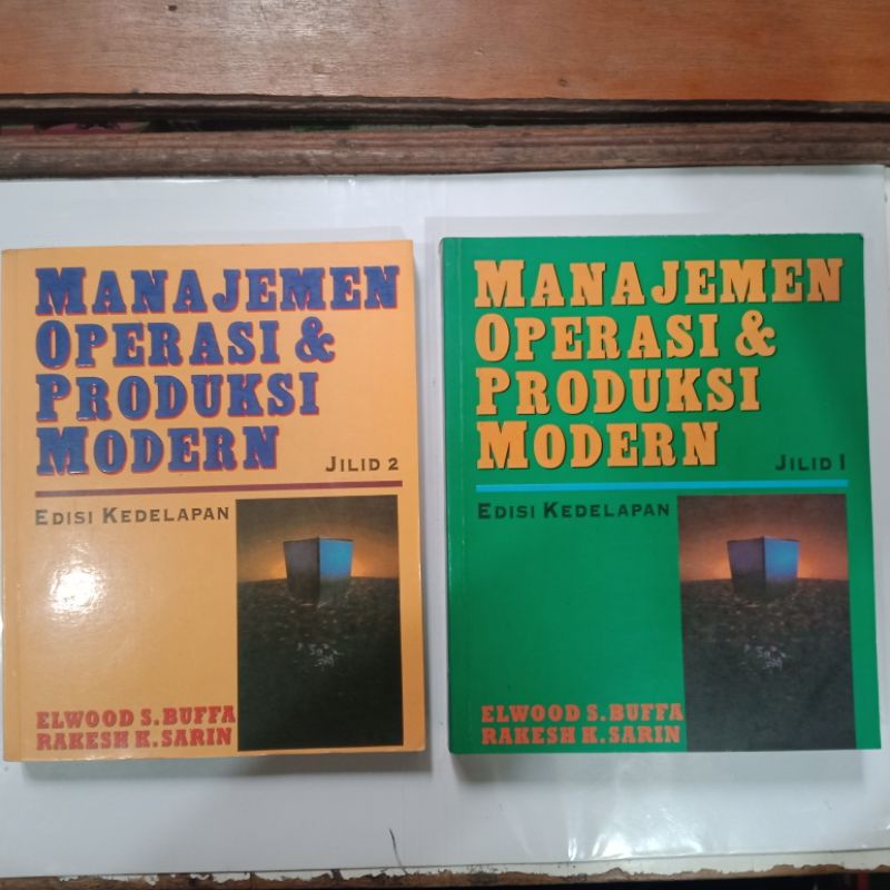 Jual Buku Manajemen Operasi Dan Produksi Modern Jilid 1 Dan 2 Edisi Kedelapan Buffa Shopee