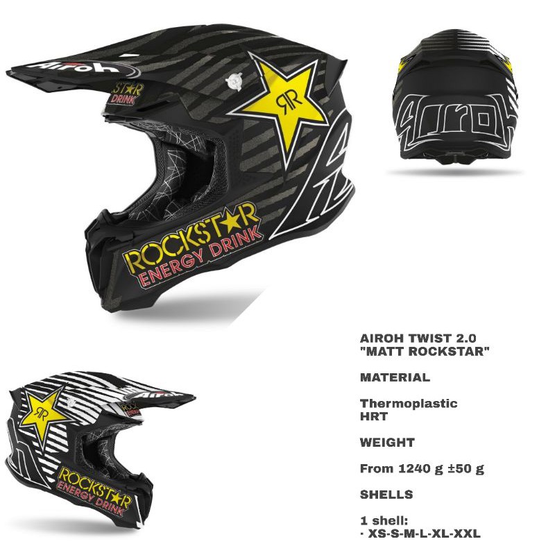 Helm airoh sale rockstar