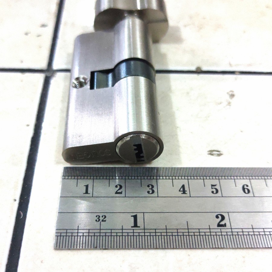 Jual Silinder Selinder Kunci Pintu Kuningan Soligen 60 mm Cylinder ...