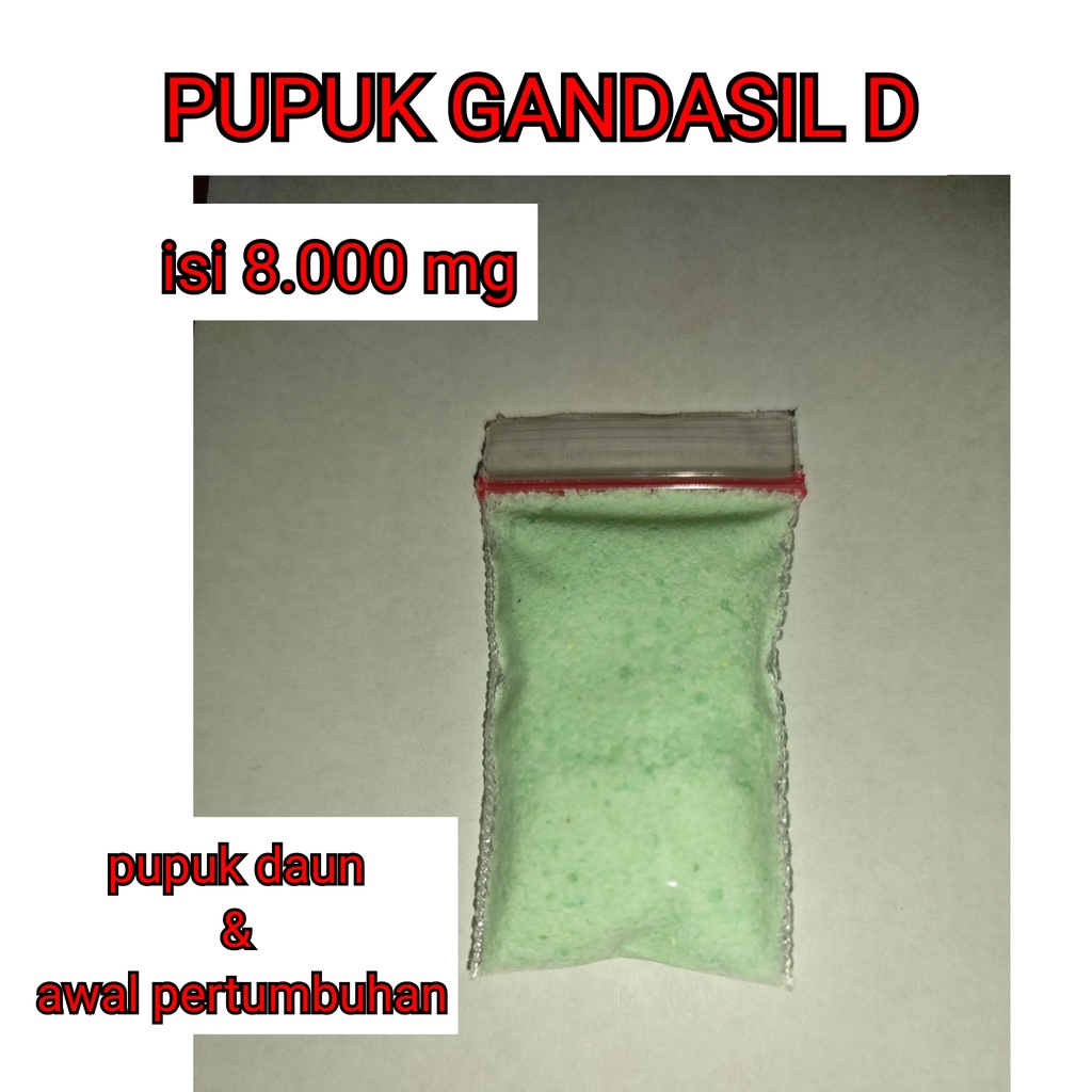 Jual Gandasil D Daun Pupuk NPK Majemuk Vegetatif Nutrisi Pertumbuhan ...