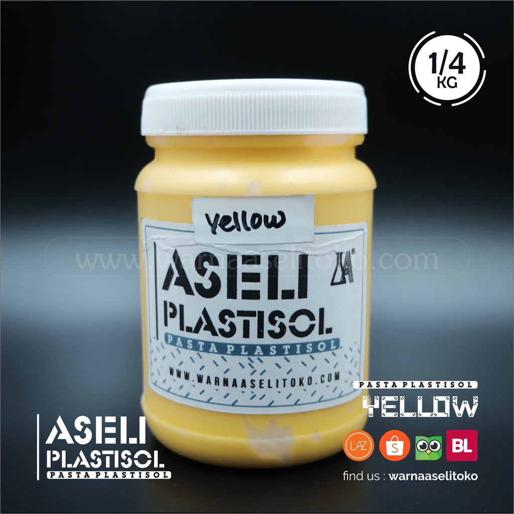 Jual Aseli Plastisol - Yellow 1/4 Kg | Shopee Indonesia