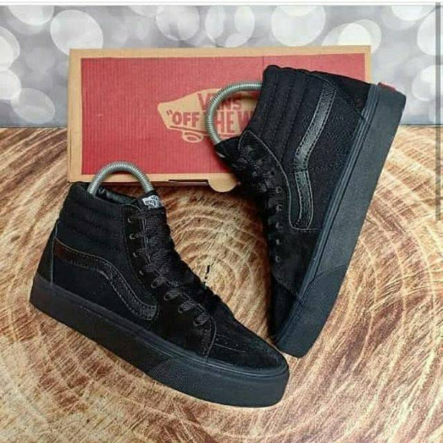 Sepatu vans 2025 sk8 full black