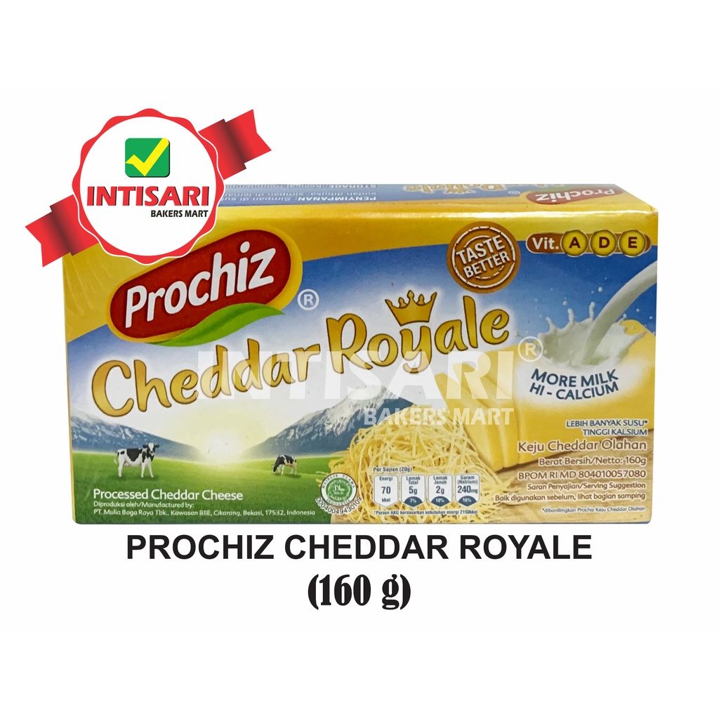 Jual PROCHIZ CHEDDAR ROYALE 160 G | Shopee Indonesia