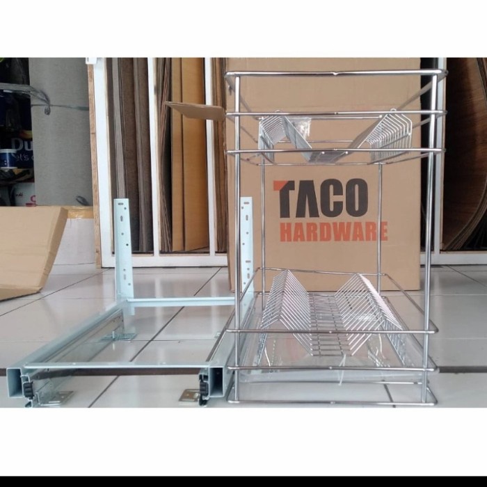 Jual Rak Piring Kitchen Set Stainless Steel Taco Hw 023ss Shopee Indonesia 9983