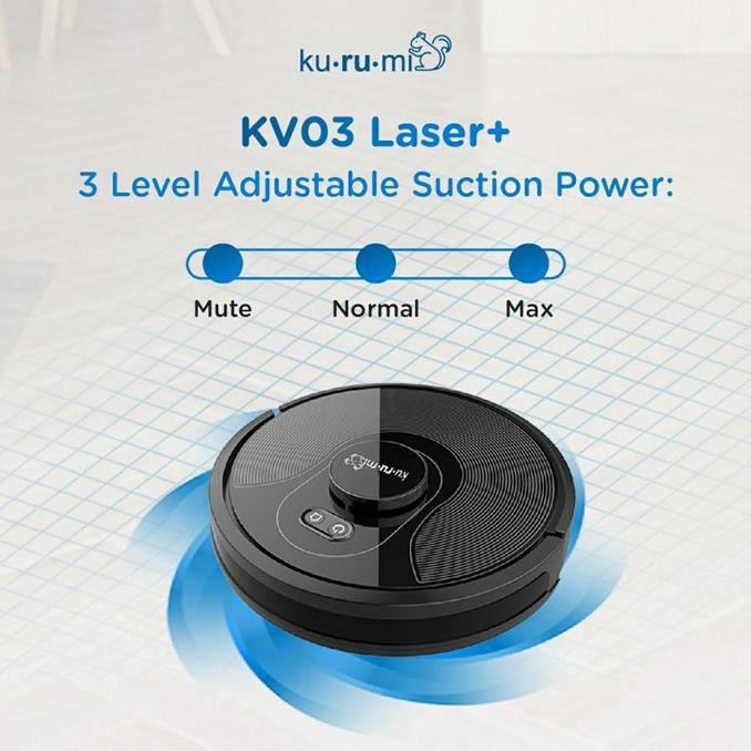Jual Kurumi Kv 03 Laser+ Robot Vacuum Cleaner / Penyedot Debu Shopee Indonesia