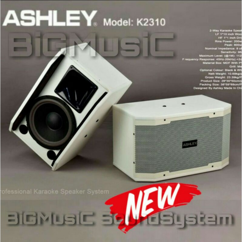 Jual Speaker Karaoke Ashley K 2310 Original 10 inch Shopee Indonesia