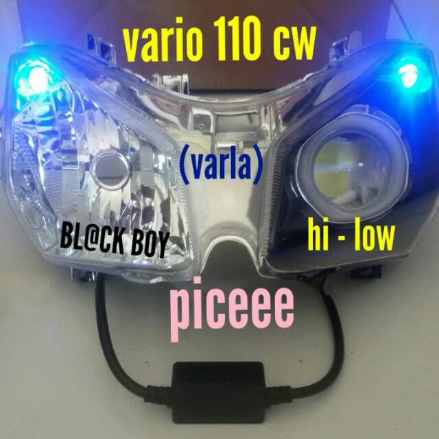 Jual HEADLAMP LAMPU VARIO 110/REFLEKTOR PROJIE VARIO CW 110/VARIO KARBU