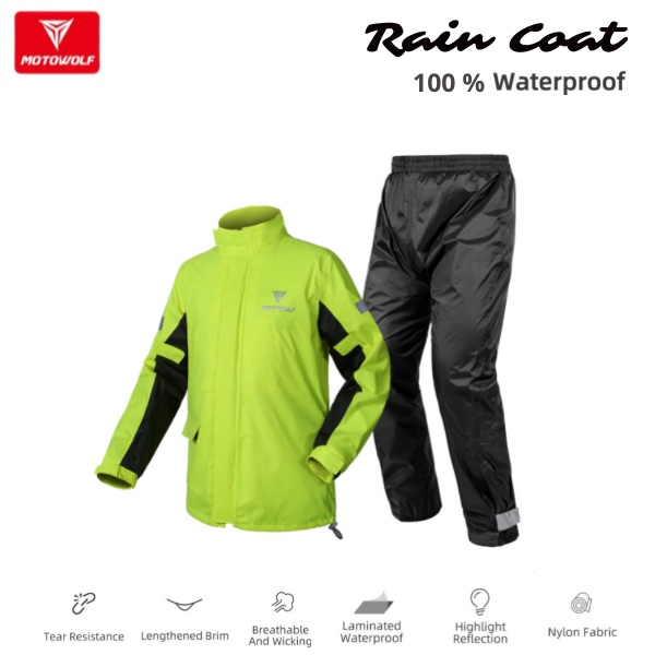 Jual Raincoat Motowolf Jas Hujan Ponco Premium Waterproof Original