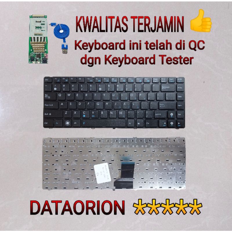 Jual Keyboard ASUS K43 X45 X45A X45U X45VD X45C - Frame Hitam | Shopee ...