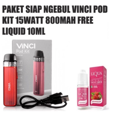 Jual Paket Siap Ngebul Voopoo Vinci Pod Kit Mah Rokok Elektrik Vape Shopee Indonesia