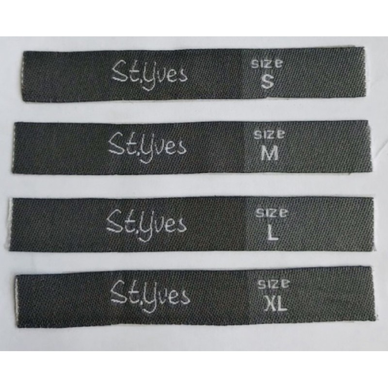 Jual Label baju rajut/woven ( S M L XL XXL, polos,,bisa campur ...