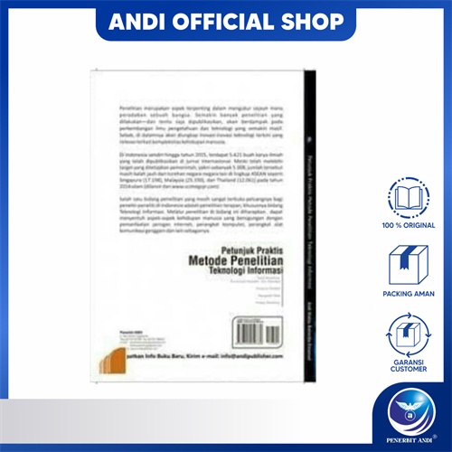 Jual Penerbit Andi - Buku Petunjuk Praktis Metode Penelitian Teknologi ...