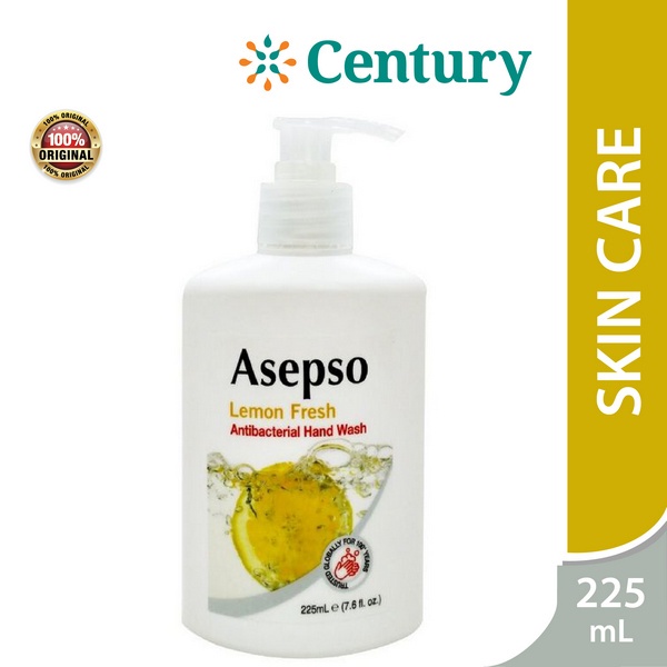 Jual Asepso Antibacterial Hand Wash Lemon Fresh 225ML / Sabun Cuci