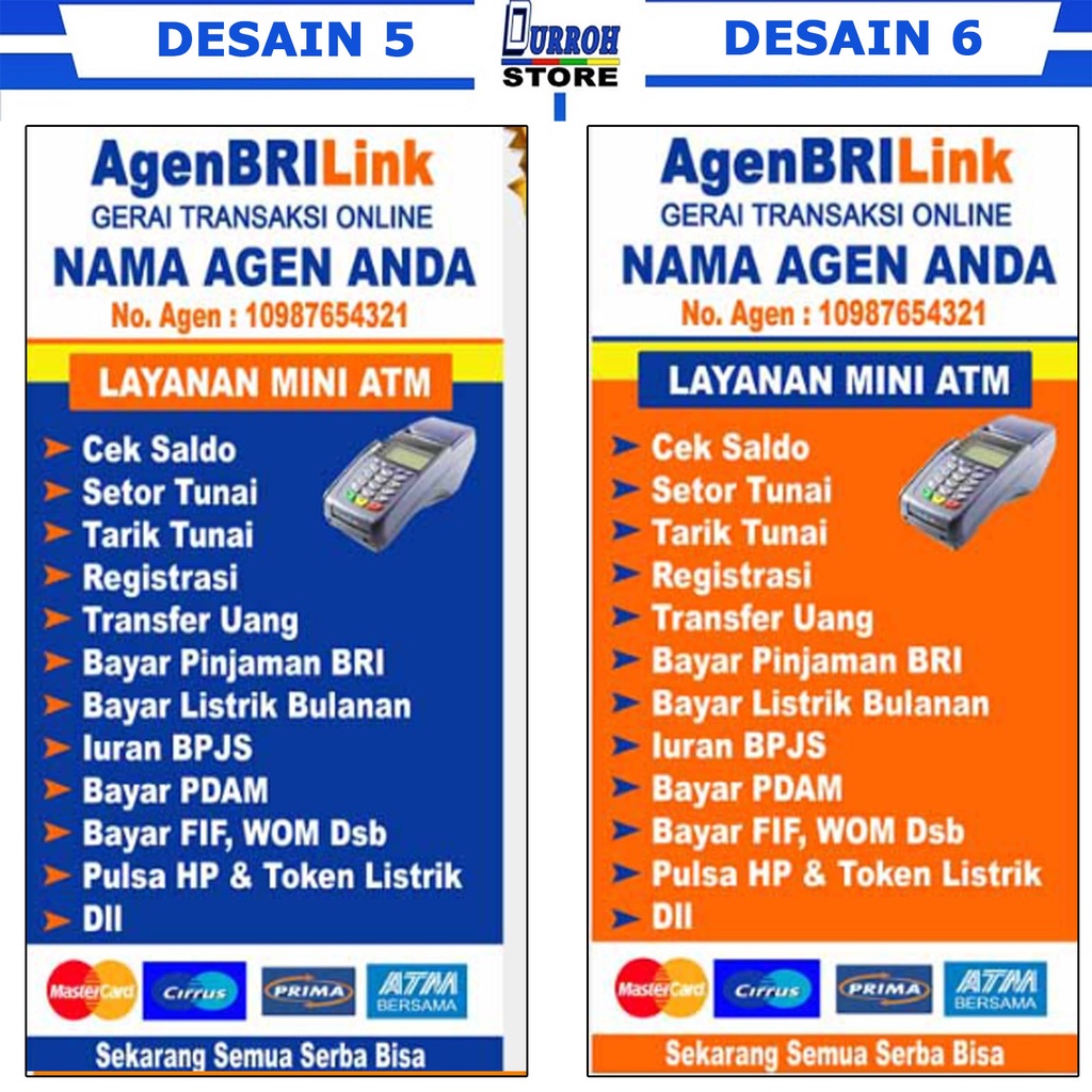 Jual SPANDUK / BANNER AGEN BRILINK / BRILINK VERSI VERTIKAL / BERDIRI ...