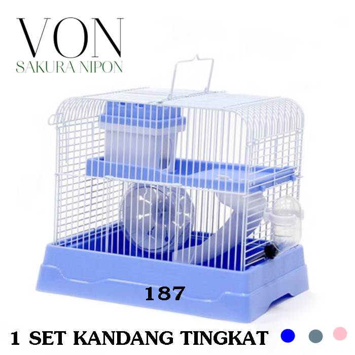 Jual KANDANG HAMSTER TINGKAT HAMSTER CAGE DAYANG 187 SET KINCIR BOTOL ...