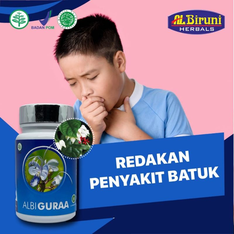 Jual Kapsul Herbal Albiguraa Obat Batuk Gangguan Pernafasan Asma Tbc