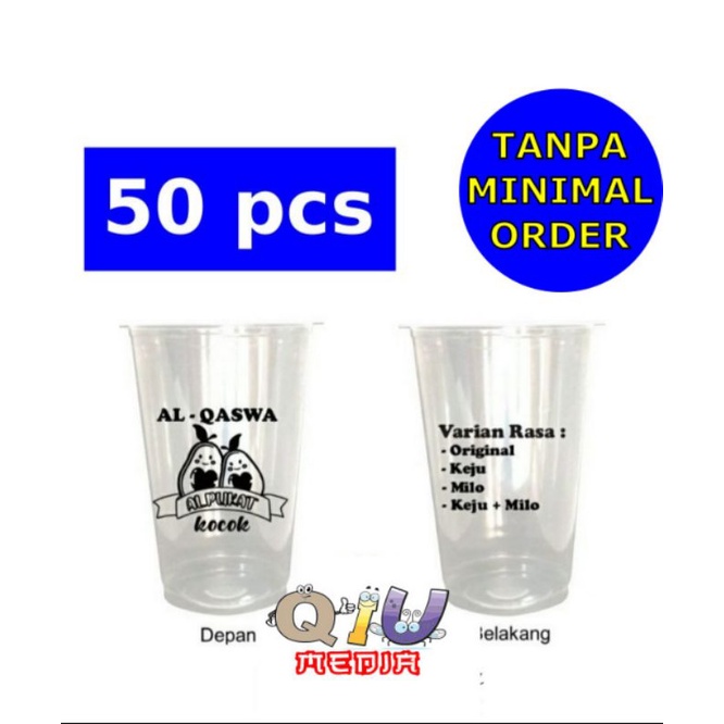 Jual Tanpa Minimal Order Sablon Cup 12oz 14oz 16oz Datar Murah 50pcs Shopee Indonesia 7772