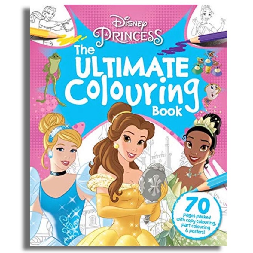 Jual Disney Princess The Ultimate Colouring Book Activity Copy Coloring ...