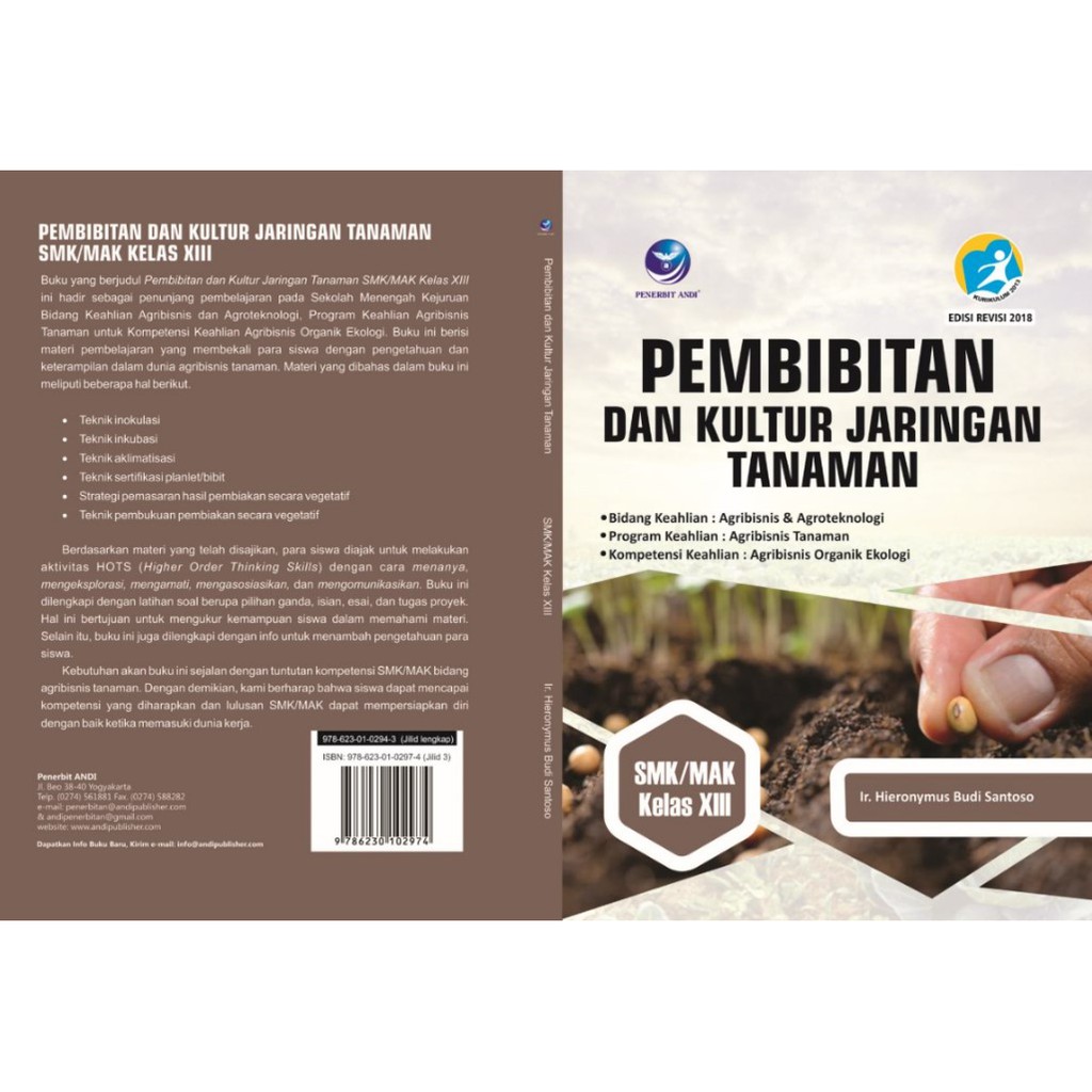 Jual Pembibitan &Jaringan Kultur Tanaman Buku SMK Kelas XIII Bidang ...