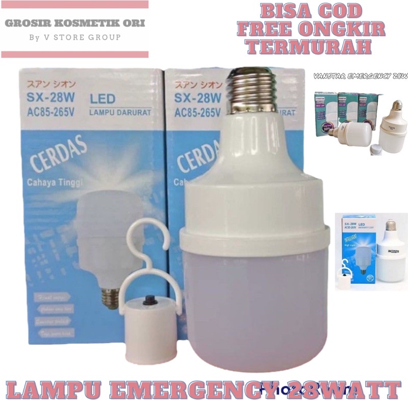 Jual Lampu Emergency Sx 28w Bohlam Cerdas 28 Watt Lampu Sentuh