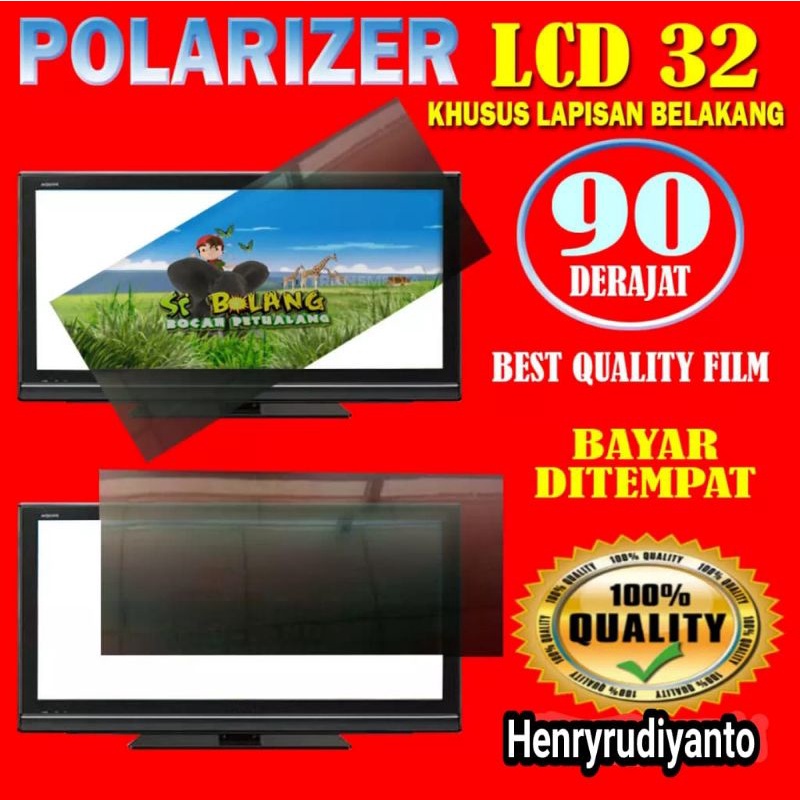 Jual Polariser Lcd 32 Inch Polarizer 32 Inch Bagian DALAM Polaris Lcd ...