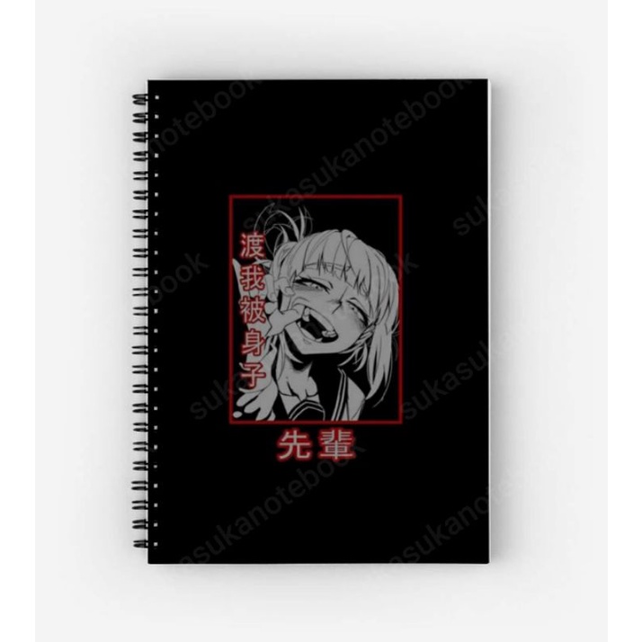 Jual Notebook dan buku catatan custom anime softcover ukuran A5 isi