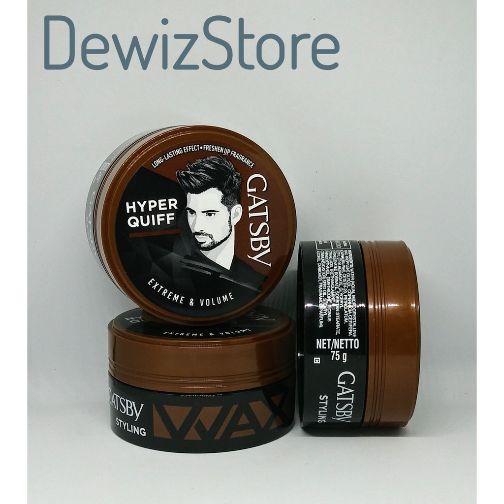 Jual GATSBY WAX HYPER QUIFF EXTREME & VOLUME 75GR Shopee Indonesia