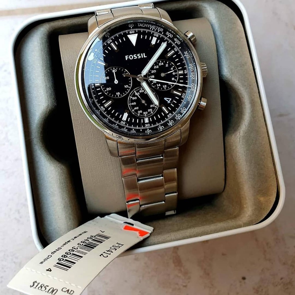Jual Fossil Goodwin Men s Silver FS 5412 FS5412 Jam Tangan Pria Original Manual Book Shopee Indonesia