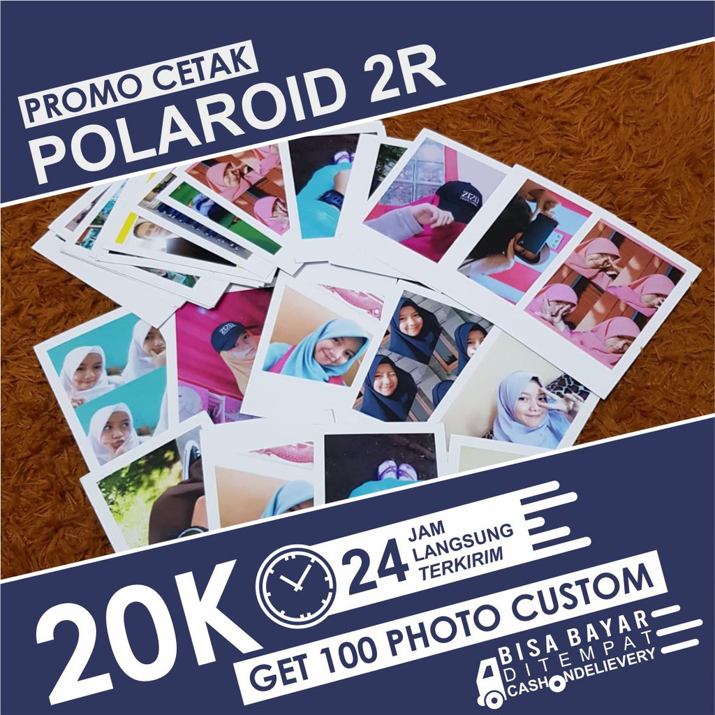 CETAK FOTO CUSTOM TERMURAH 20K 100PCS | 1 HARI JADI