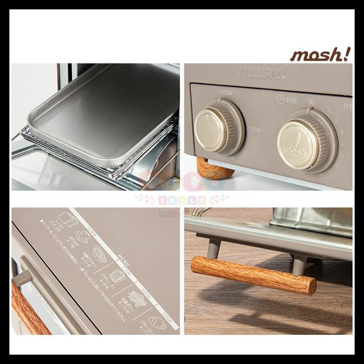 Jual Mosh Japanese Mini Oven Toaster Retro MultiFunction White