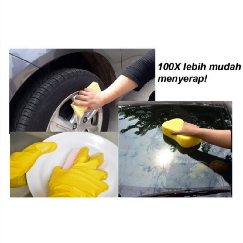 Jual Kenmaster busa sponge CL 100A PVA kuning | Shopee Indonesia