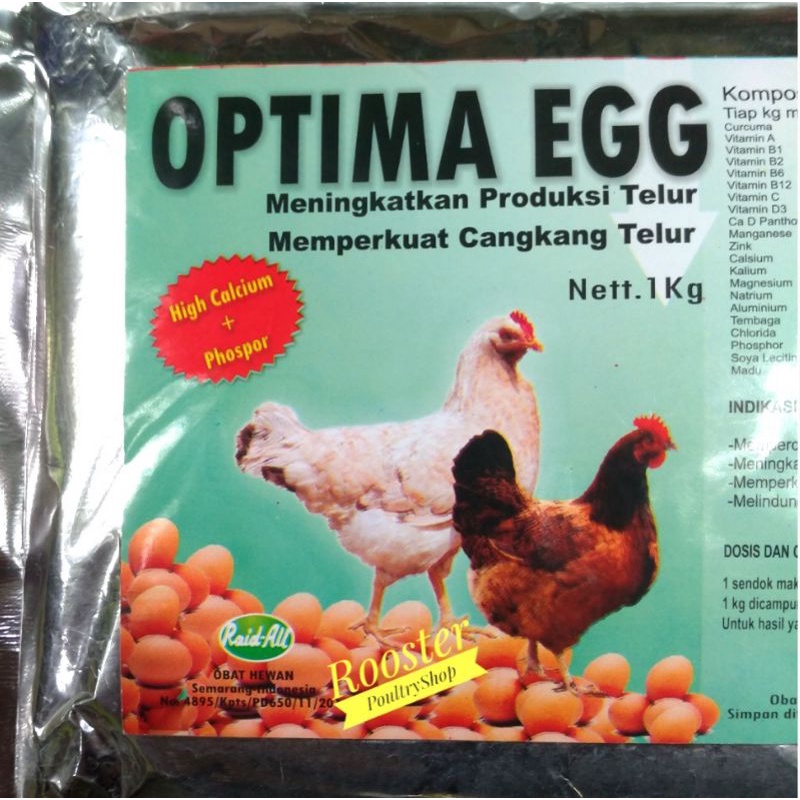 Jual Optima Egg 1 Kg Vitamin Suplemen Mineral Ayam Bertelur Petelur