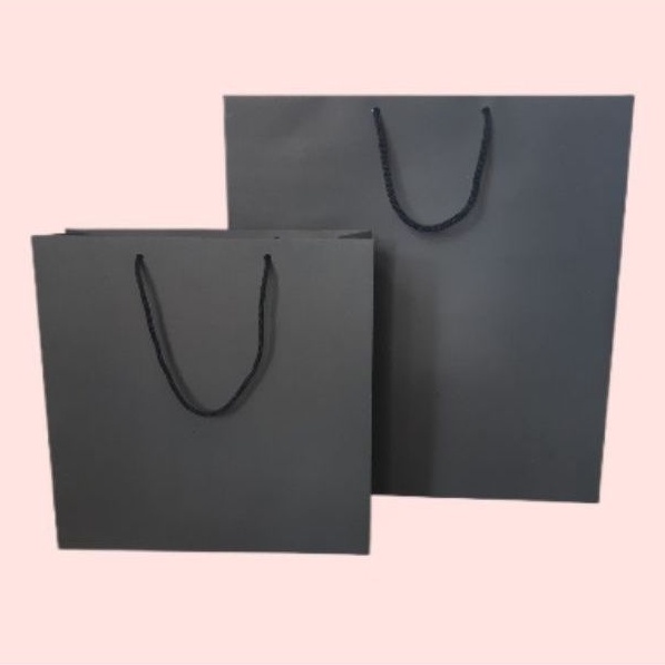 Jual Paperbag Hitam Polos Murah Shopee Indonesia